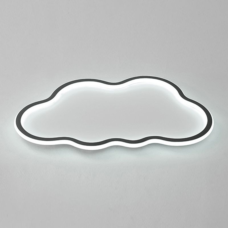 Cloud Shape Flush Mount Ceiling Light Metal LED Close to Ceiling Lamp for Bedroom