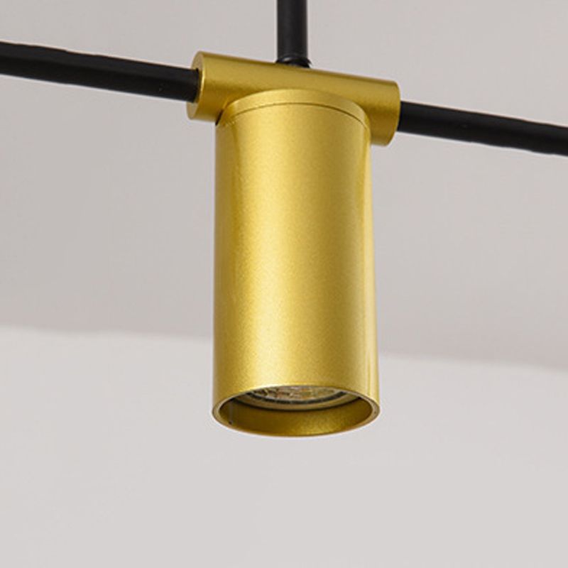 7-Light Modern Kitchen Island Lighting Metal Ceiling Light for Dining Room