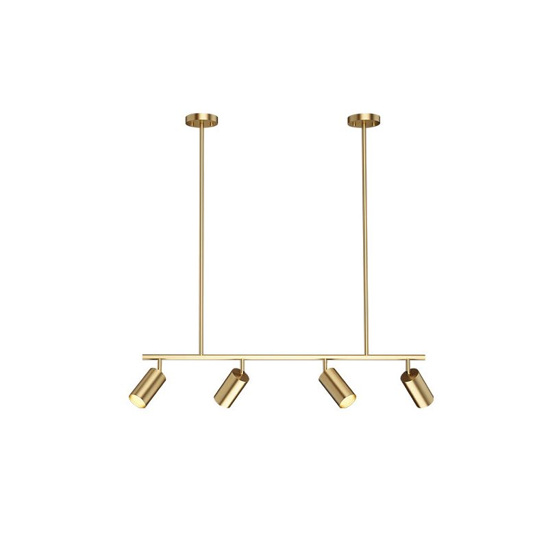 Contemporary Golden Ceiling Light LED Metal Kitchen Island Lighting for Dining Room