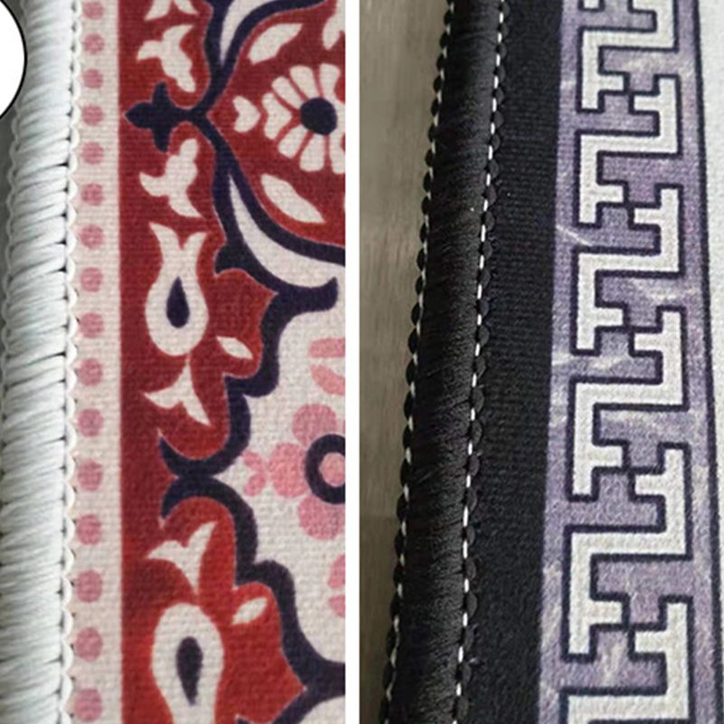 Round Modern Carpet Fancy Abstract Pattern Indoor Rug Polyester Non-Slip Area Rug for Living Room