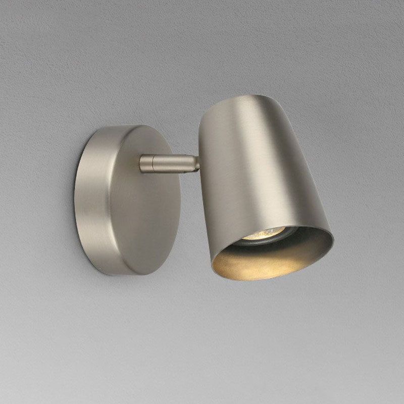 Accesorios de iluminación de pared de cilindro estilo industrial de metal 1 lámpara de luz de pared ligera