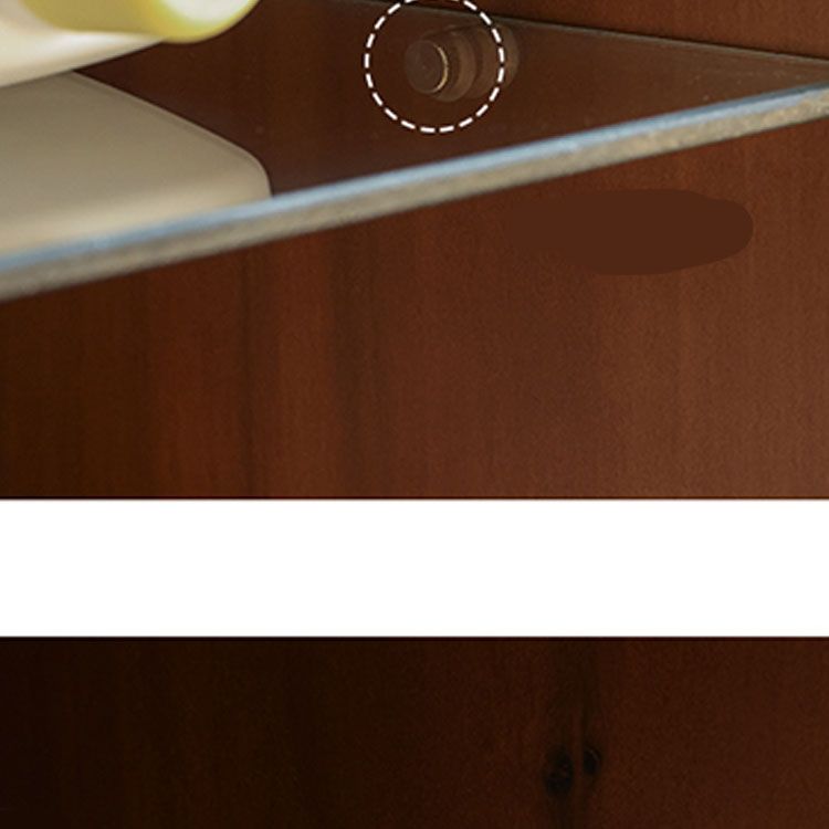 Wood Modern 33" Tall Soft Close Drawers Accent Cabinet with Doors