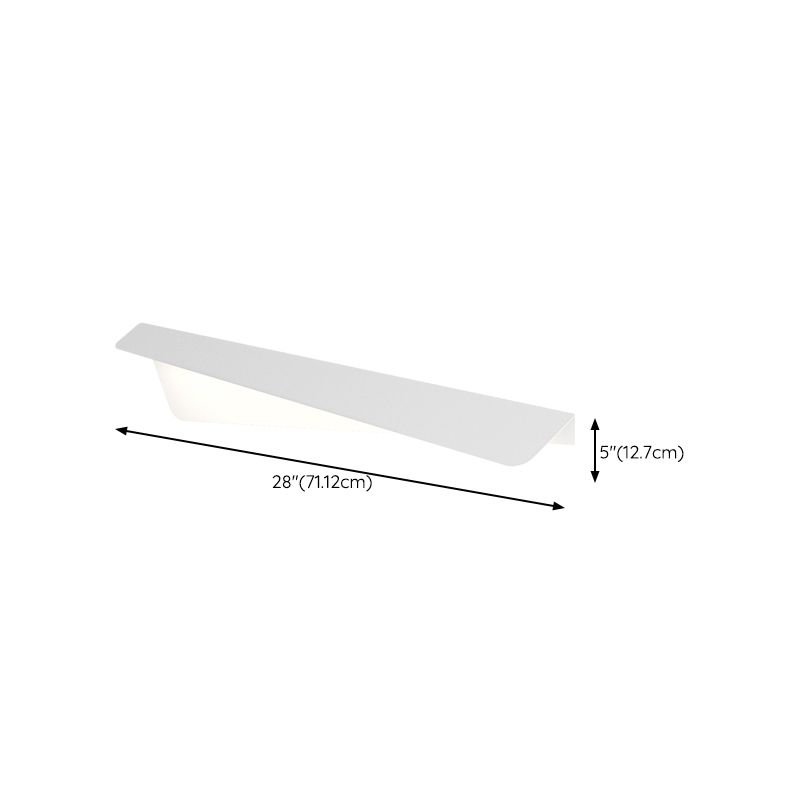 Metal 1 - Light LED Bath Fixture in White Unique Contemporary Bathroom Vanity Lighting