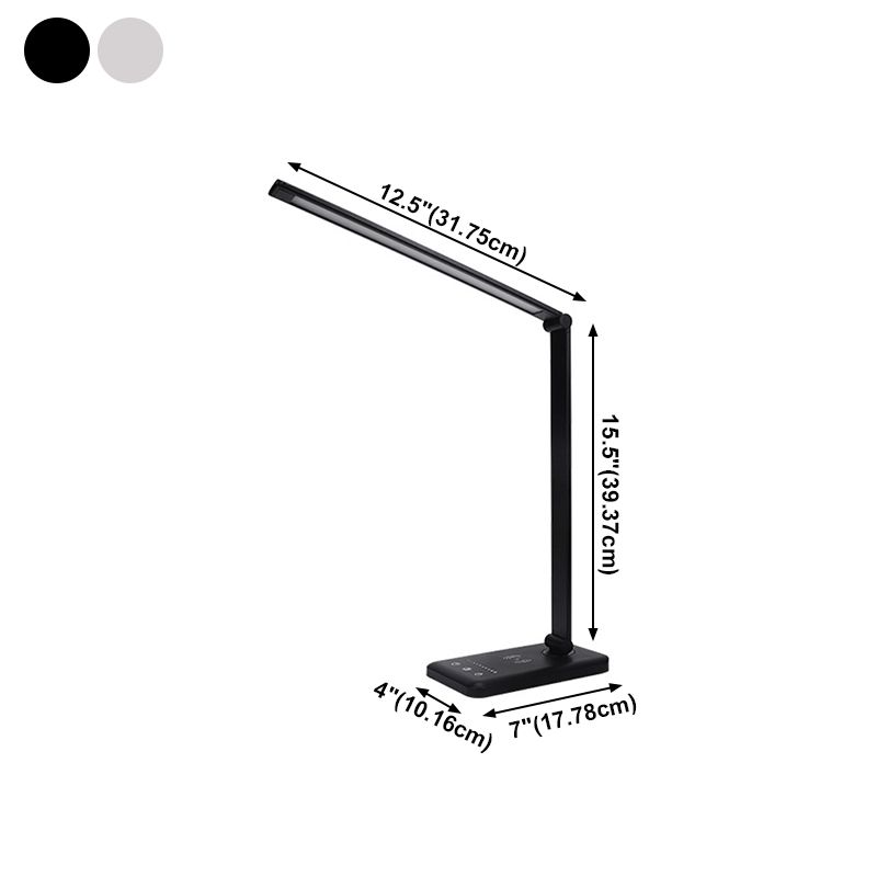 Aluminum Strip Table Lamp Contemporary Style 1 Light LED Table Lamp for Bedroom