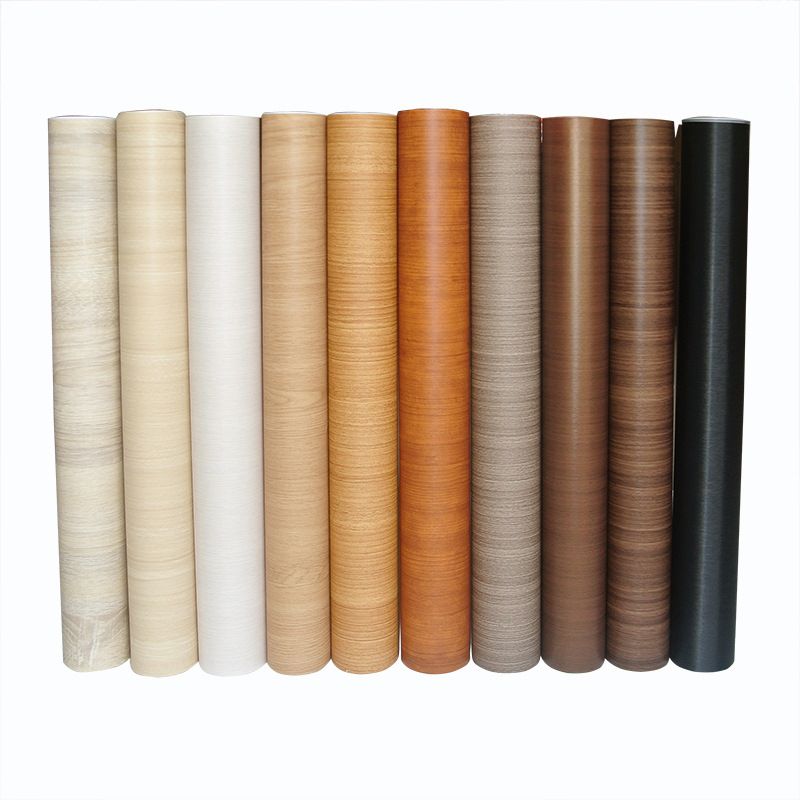 Faux Wood Wallpaper Roll Peel and Paste Industrial Living Room Wall Decor, 6.5 sq-ft