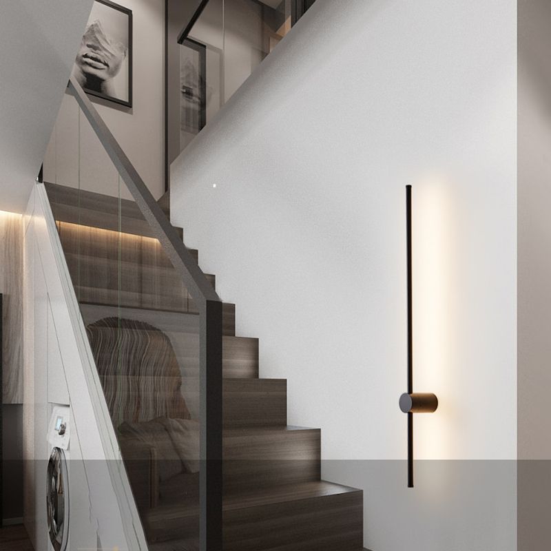 Moup de montant à bande longue lumière simple, application murale de surface LED simple pour le couloir