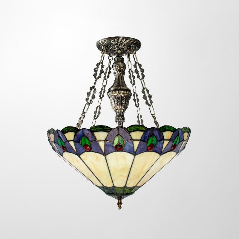 MISSION CONICAL PENDANT CHANDELIER À 3 LUMILAGE LUMINE LUMINE LUMINATE