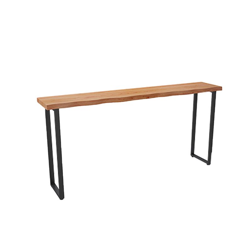 Industrial Style Rectangle Bar Table Solid Wood Bistro Bar Desk