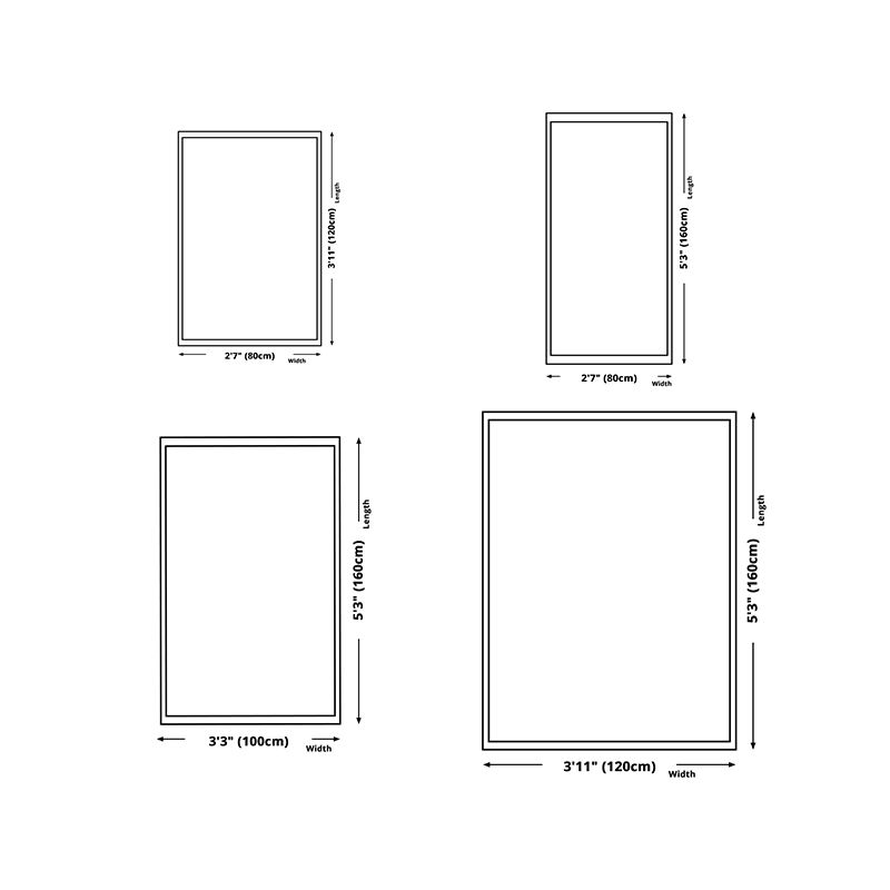 Black and White Zebra Striped Rug Area Rug Anti-Slip Backing Carpet for Bedroom