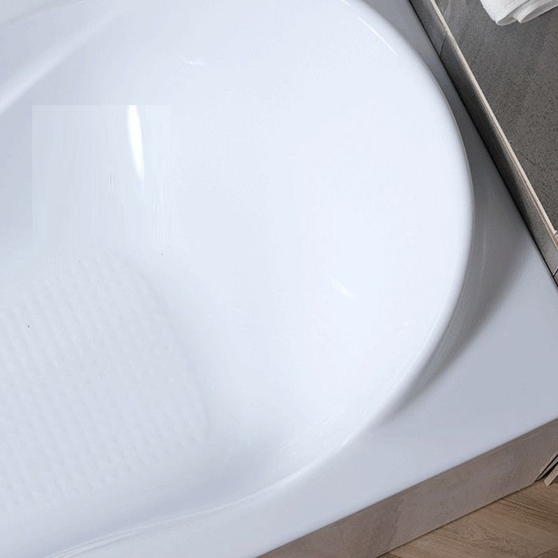 Acrylic Soaking Bath Antique Finish Rectangular Back to Wall Bath Tub