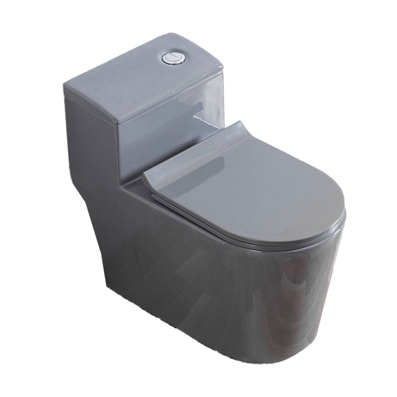Traditional Floor Mount Flush Toilet Gray Urine Toilet for Washroom
