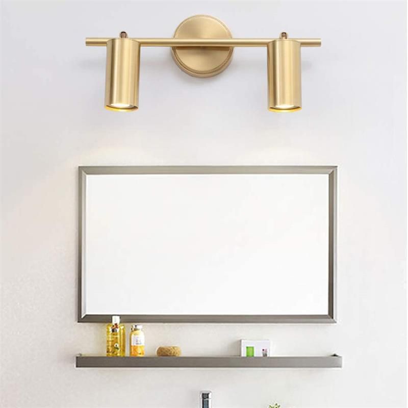 Multi Light Bathroom Vanity Lighting Metal Bath Sconce in Gold Finish