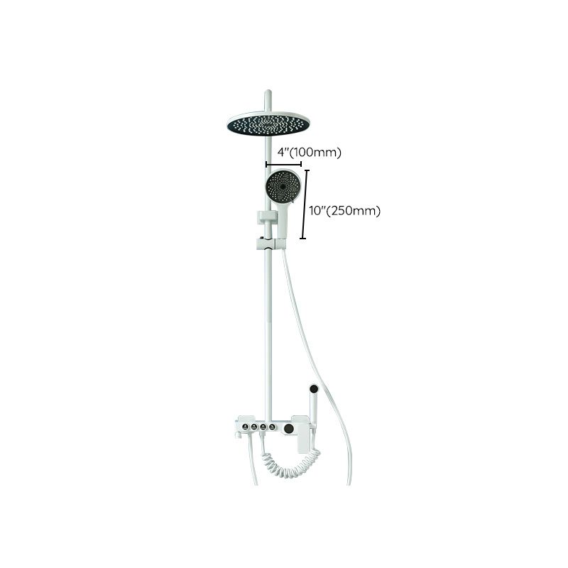 Modern Adjustable Shower Stainless Steel Shower Head Shower Faucet on Wall