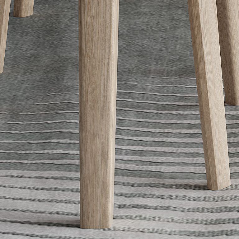 Witte bovenste eettafel Moderne vaste houten eettafel met 4 houten benen