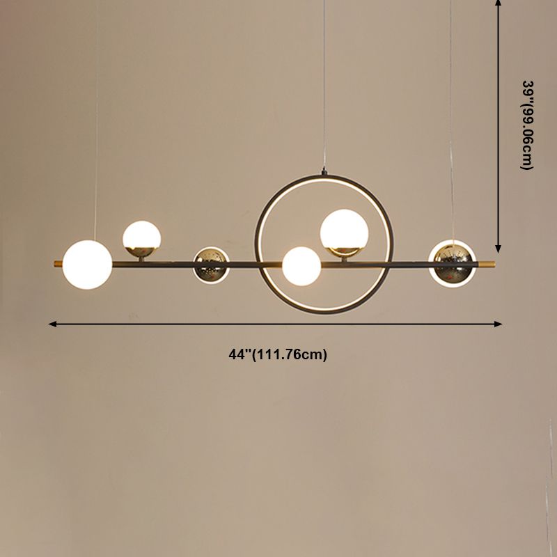 Simple Island Lighting Contemporary Hanging Lamp with Acrylic Shade for Dining Room