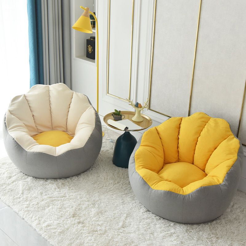 31.49" L x 31.49" W x 27.55" H Linen Accent Chair Washable Papasan Chair