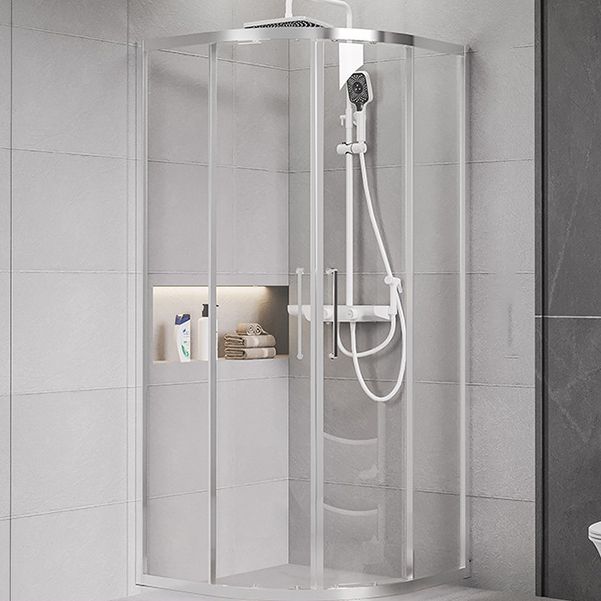 Framed Double Sliding Shower Enclosure Round Shower Enclosure
