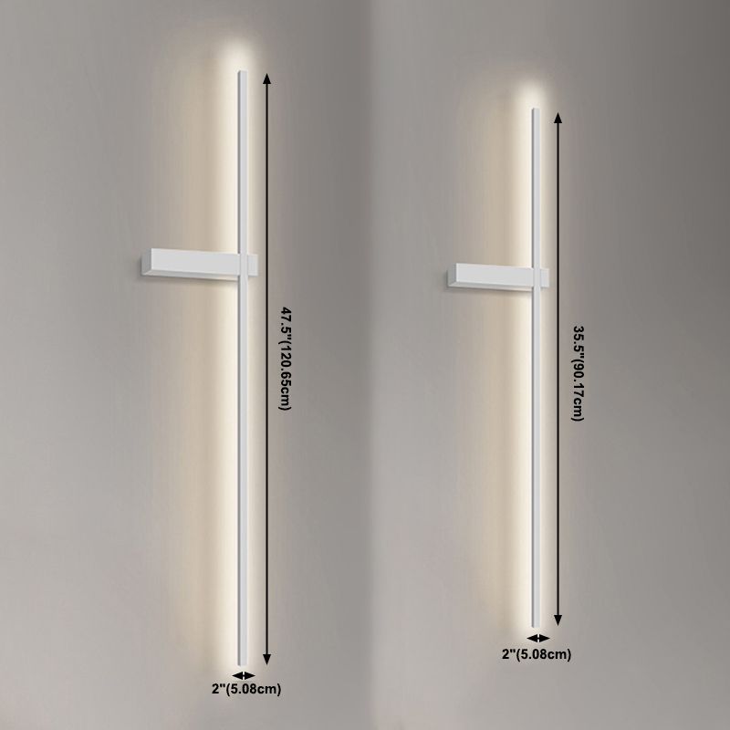 Modern Wall Lights Linear Wall Sconce Lighting Metal 1 Light Sconce Light Fixture