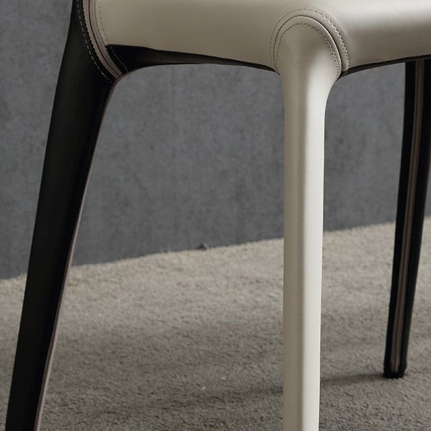 Modern Style Wingback Leather Home Dining Side Chair for Dining Room