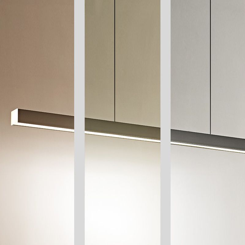 Accesorios de iluminación modernos de la isla de cobre de cobre lámpara de suspensión LED de 1 luces lineales