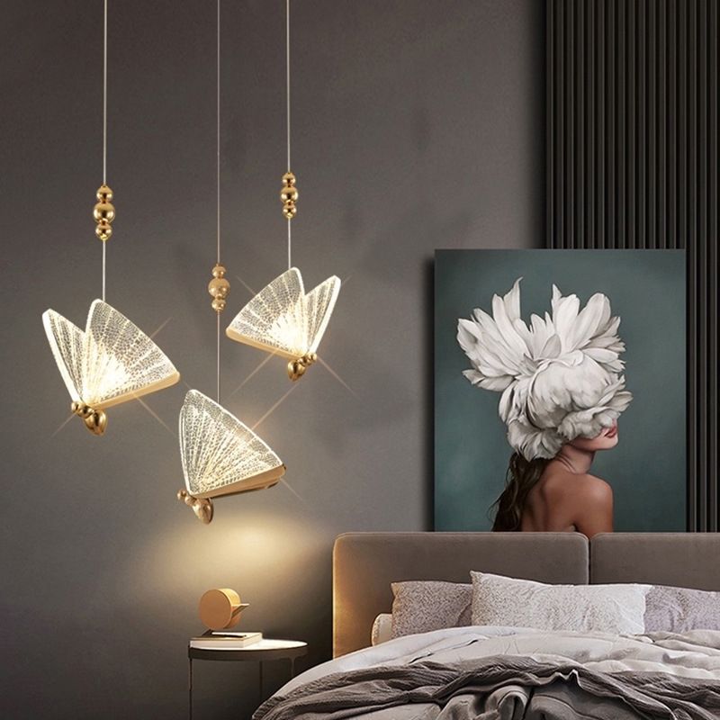 Moderne minimalistische stijl vlinder hanglampje lichtkit acryl hangend licht voor woonkamer
