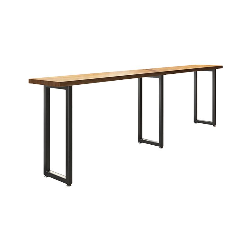 Modern Rectangle Bar Dining Table Wood Bar Height Cocktail Table 42-Inch Top