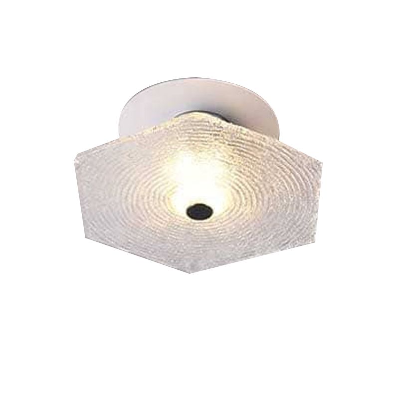Modernism Flush Mount Glass Ceiling Light Fixture for Living Room