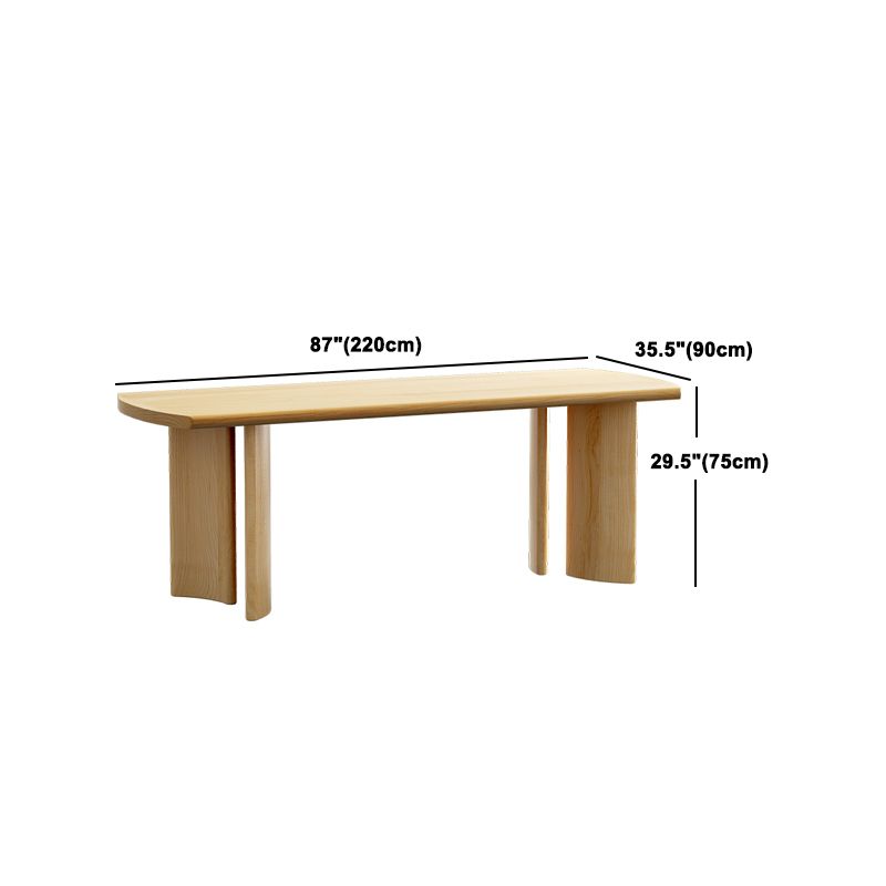 Modern 1/3/4/5/7 Pieces Rectangle Dining Set Solid Wood Dinette Table with Chairs