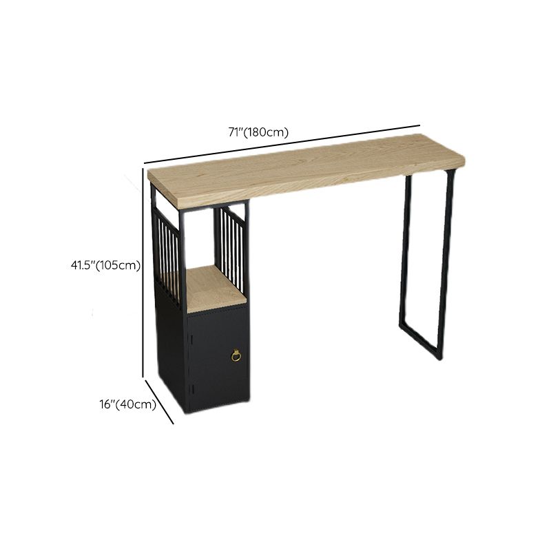Industrial Bar Height Pub Table Solid Wood Counter Height Dining Table
