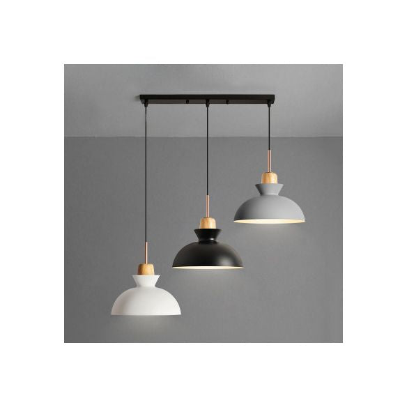 Schwarz Finish 3 Lichter HAUBLICH LICHT MODERSION METAL SCHÄHERENDEGENHANG HEUTE LICHT mit linearem/rundem Baldachin