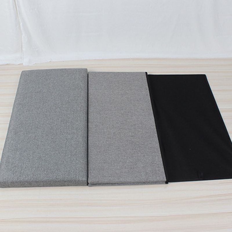 Modern Solid Color Ottoman Cotton Rectangle Ottoman for Living Room