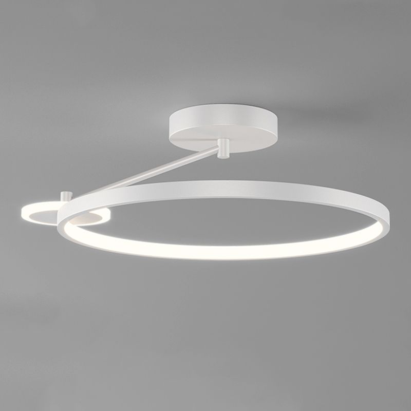 Luz de descarga de descarga circular contemporánea de metal 2 iluminación Flushmount Flushmount