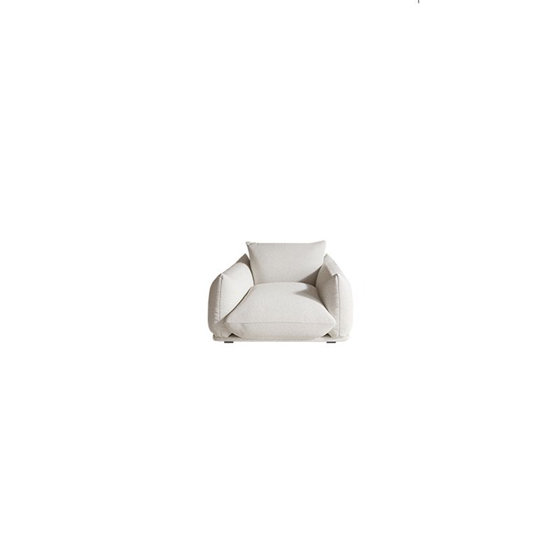 Standard Cushions Contemporary Square Arm Settee Couch for 1/2 People