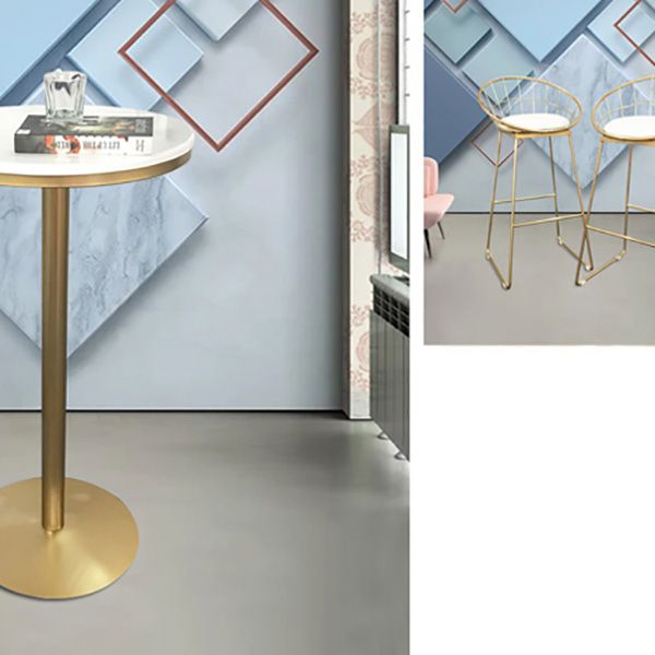 Modern Style Bar Table Set 1/3 Pieces Round Bistro Set for Indoor