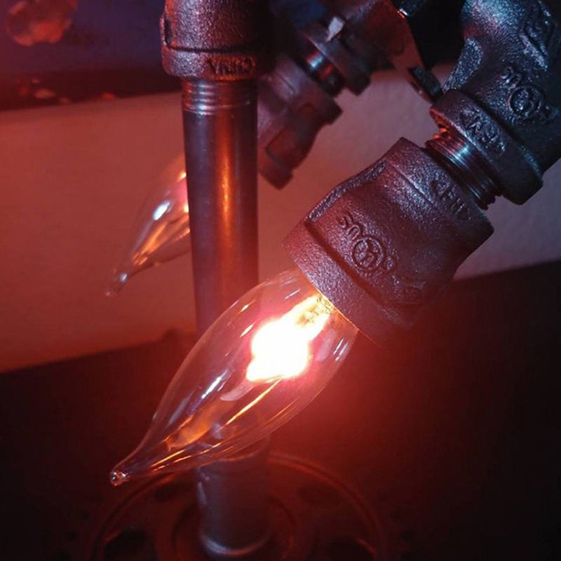 Bronzo Rocket Night Light Style Industrial Style Plastic 1 Light Afta camera da letto Lampada