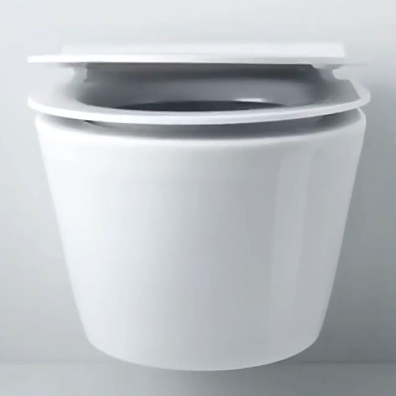 Contemporary Wall Hung Flush Toilet Ceramic Urine Toilet with Seat for Bathroom