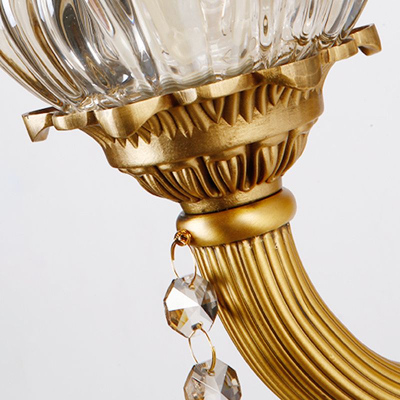 Modern Household Wall Light Creative Wall Sconce Fixtures with Crystal Shade