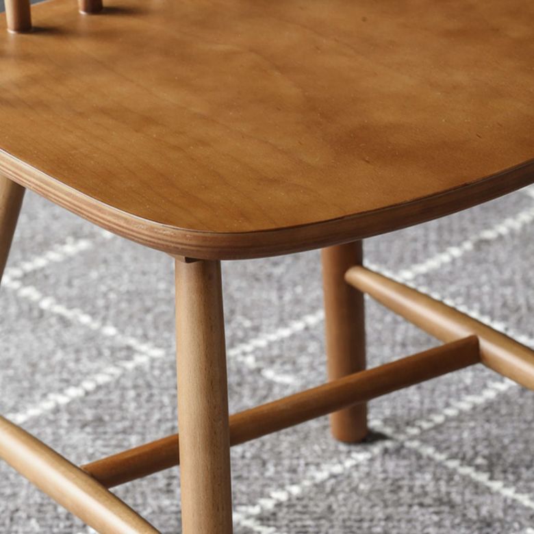 Dining Room Armless Dining Chair Home Slat Back Solid Wood Chair