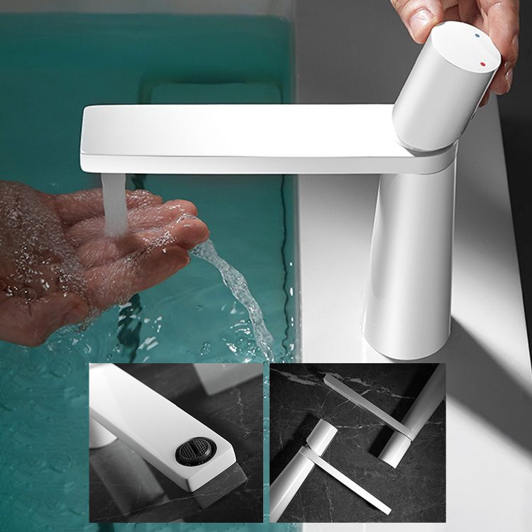 Contemporary Bathroom Sink Faucet Low Arc Single Handle Sink Faucet