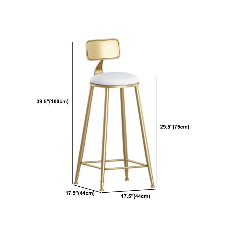 White and Gold Pub Table Set 1/2/3 Pieces Modern Indoor Table and Stools