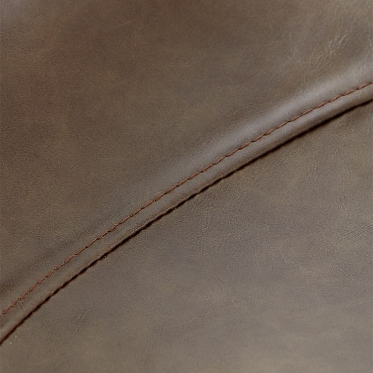 Leather Armless Bar Stool Modern Backrest Counter Stool for Dining Room