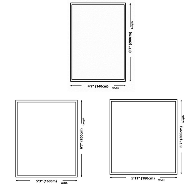 Luxury Indoor Rug Contrast Panel Carpet Easy Care Polyester Anti-Slip Carpet for Home Decor