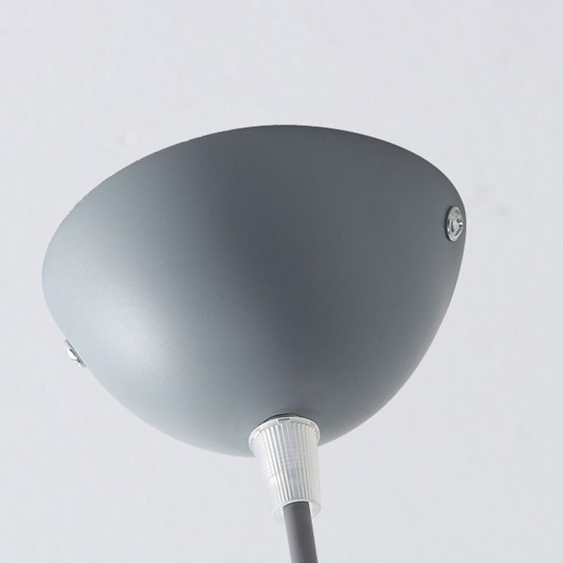 Bowl Shape Contemporary Macron One Head Metal Hanging Lamp Kit for Bedroom Dinning Room