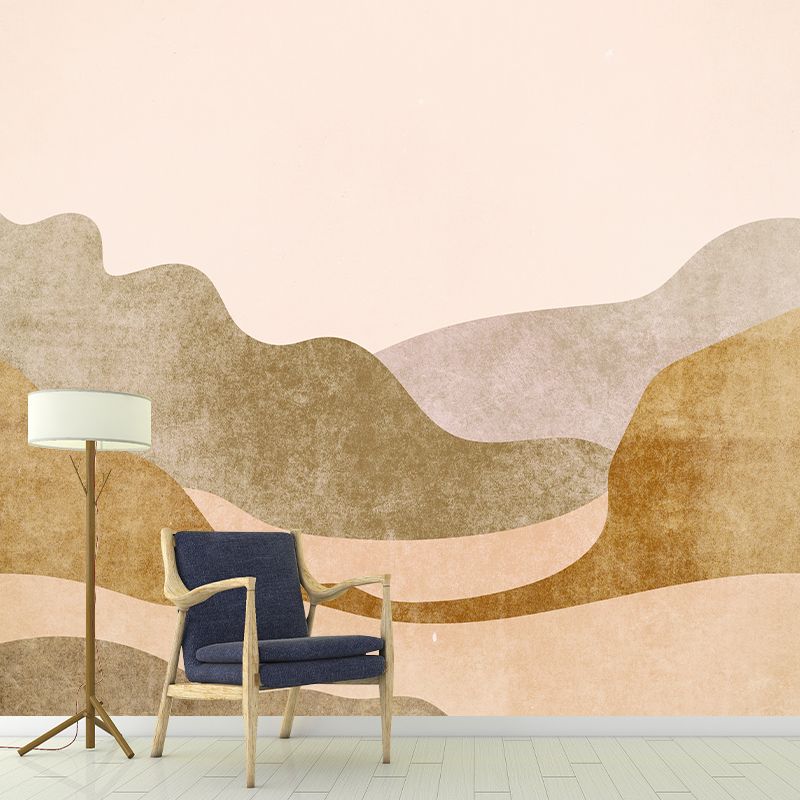 Abstract Painting Wallpaper Environment Friendly Mildew Resistant Indoor Wall Mural
