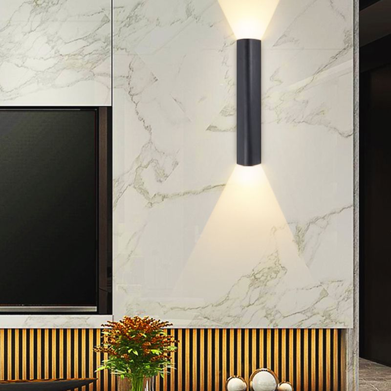 Luz de pared de triángulo de metal lámpara de pared de estilo LED simple iluminación de apliques de pared para sala de estar