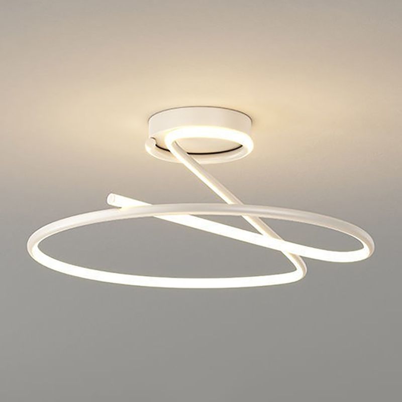 Linear Metal Ceiling Light Nordic LED Flush Mount Light for Living Room