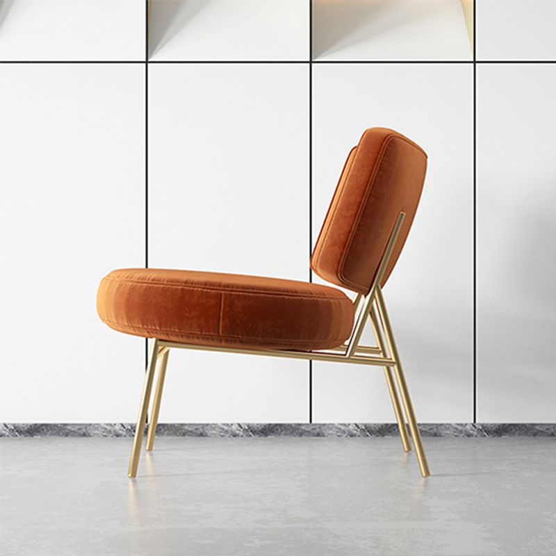 Glam Style 26" Wide Fixed Back 4 Legs Sponge Armless Side Chair