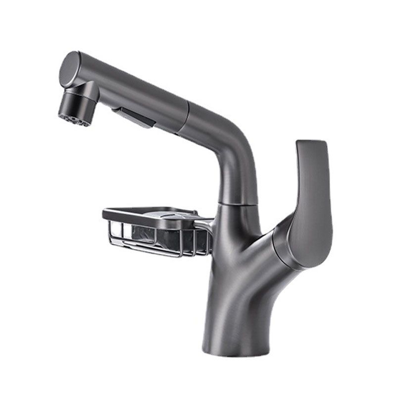 Industrial Sink Faucet Solid Color Centerset Bathroom Sink Faucet with Drain Assembly