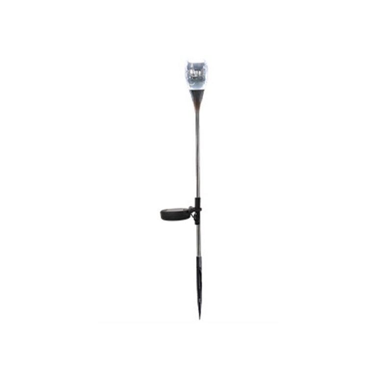 Tulip Shaped LED Stake Light Contemporary Acrylic Courtyard Lawn Lighting in Clear