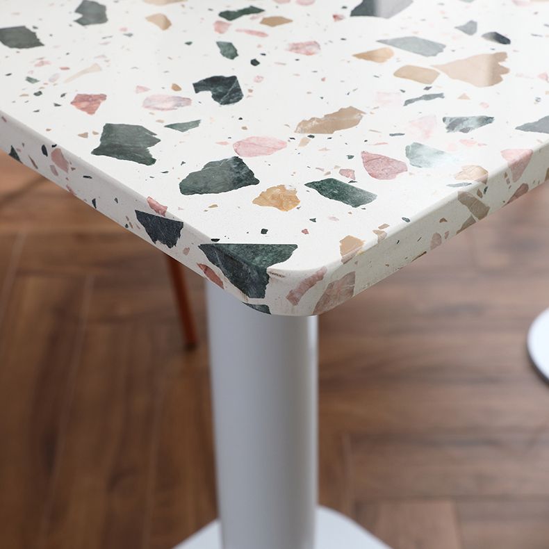 Mesa de comedor de estilo industrial, muebles de hogar de piedra para comedor